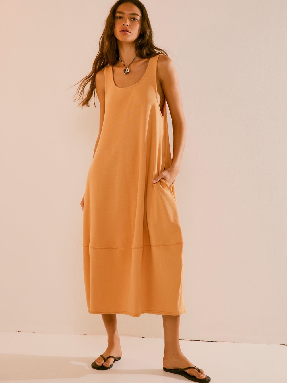 Free People Perth Barrel Tee Midi Dress